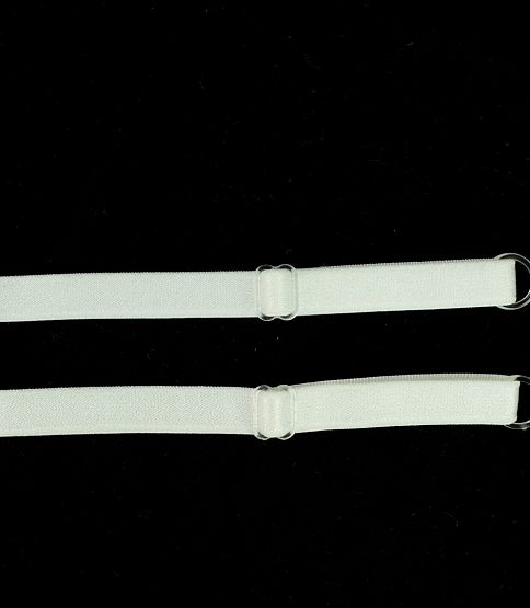 Detachable 10mm Bra Strap (White) x25 Pairs